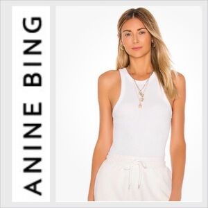 Anine Bing Eva Organic cotton ribbed Tank M